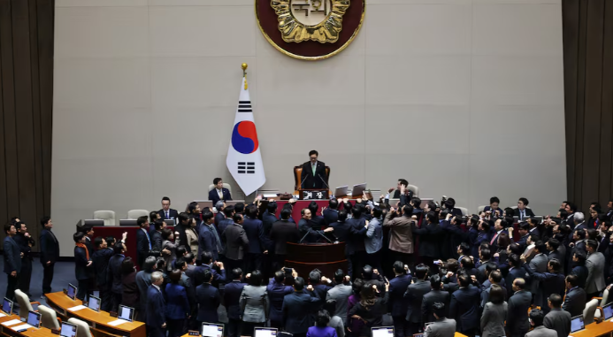 The acting president was impeached in South Korea