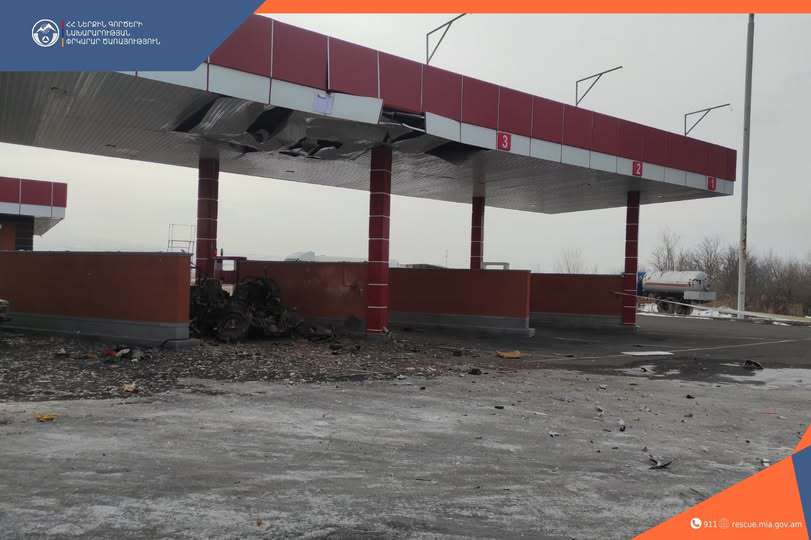 Գազալցակայանում մեքենա է պայթել. կա զոհ