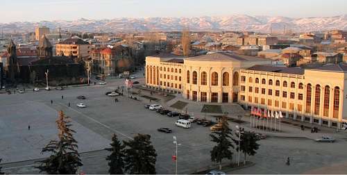 How many trees were planted in Shirak?