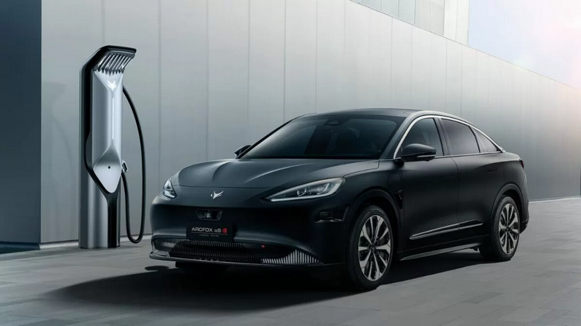 The new electric car of HUAWEI and BAIC