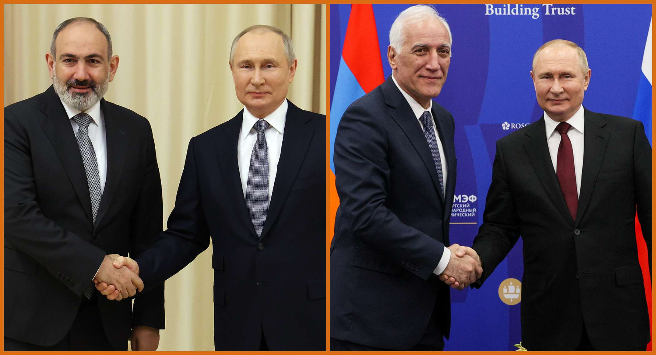 Путин поздравил президента и премьер-министра РА